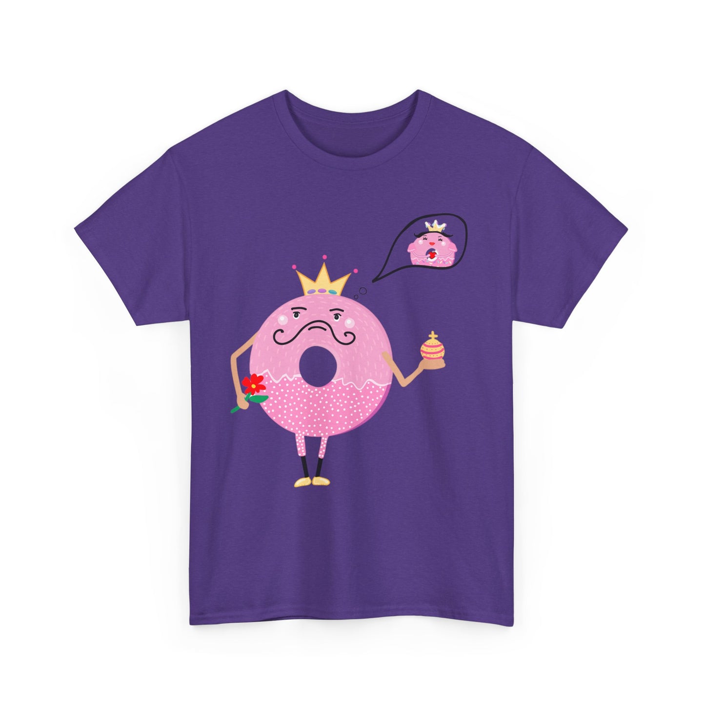 DONUT DAY DREAMING IF HIS QUEEN Couples Tshirt 1 - Couples Fashion Wear