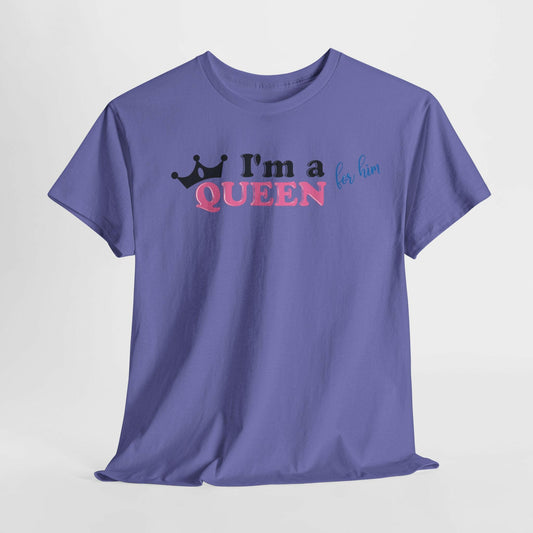 IM A KING For Her/ IM A QUEEN For Him Couples Tshirt 2 - Couples Fashion Wear Perfect for Martin Luther King Jr. Day 2025