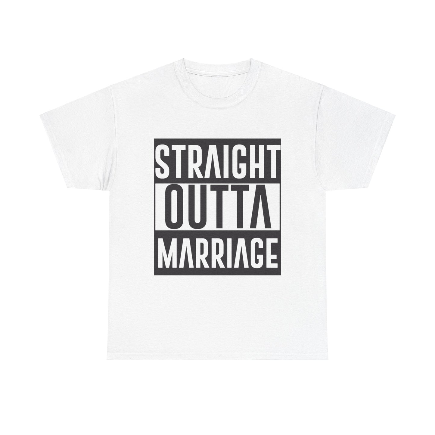 STRAIGHT OUTTA MARRIAGE Couples Tshirt 2