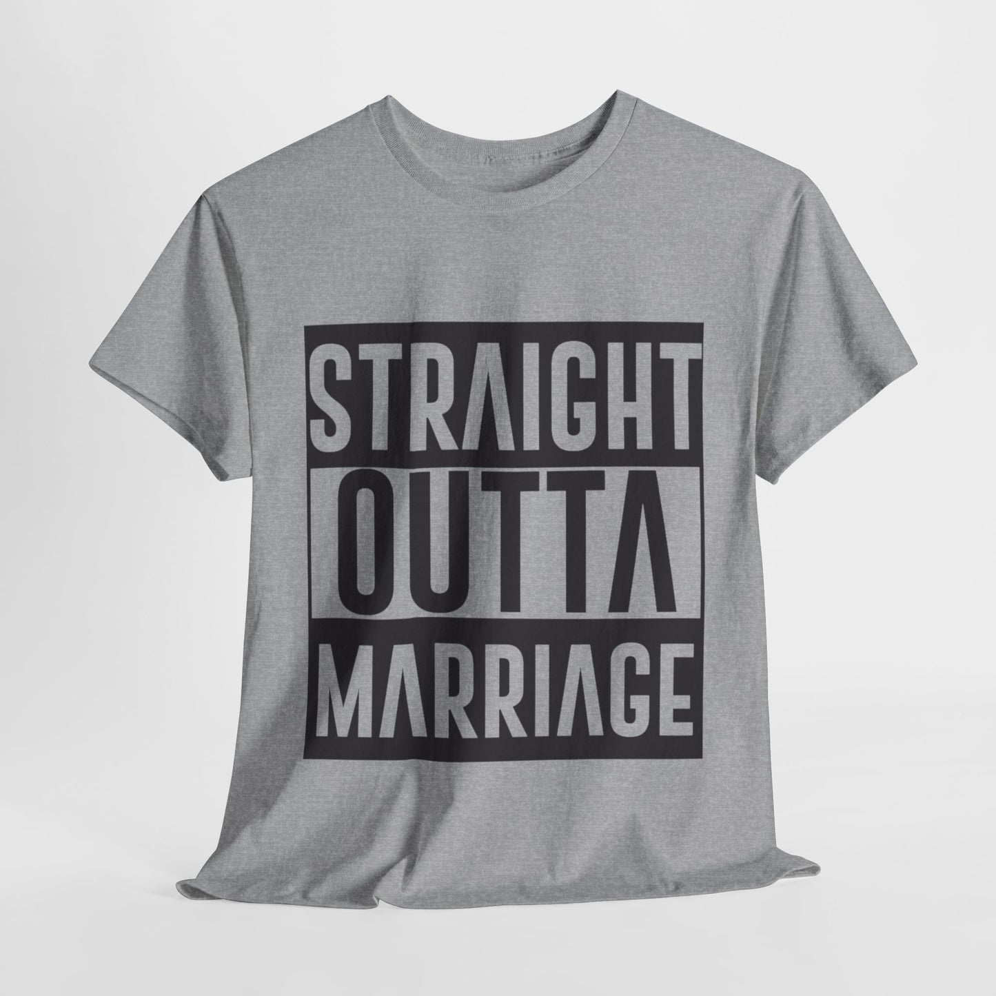 STRAIGHT OUTTA MARRIAGE Couples Tshirt 1