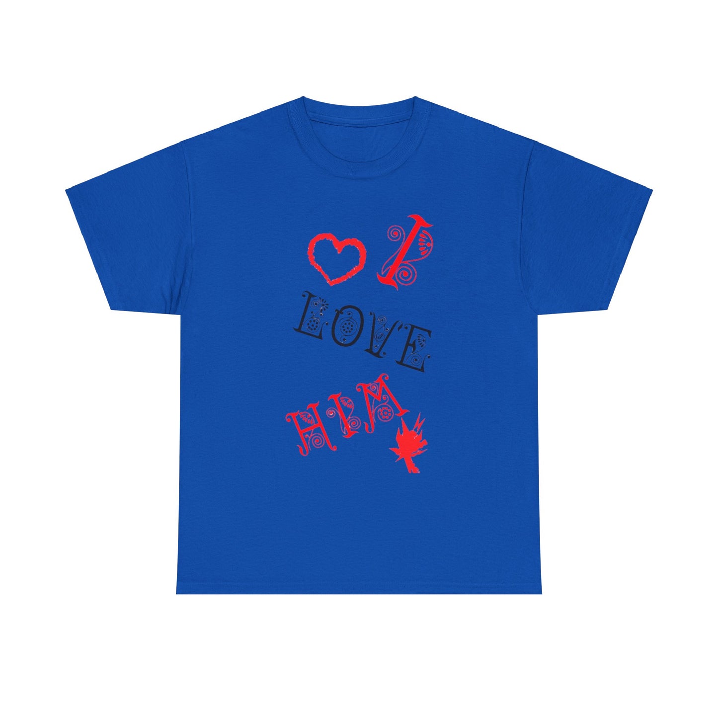 I LOVE HIM/ I LOVE HER Couples Tshirt 1 - Couples Fashion Wear