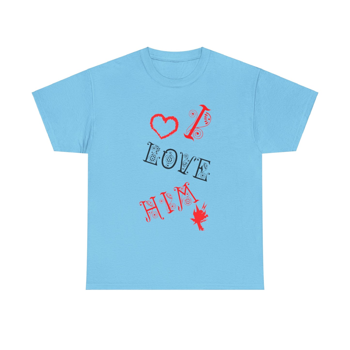 I LOVE HIM/ I LOVE HER Couples Tshirt 1 - Couples Fashion Wear