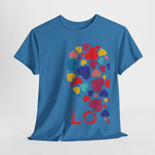 LO/VE HALF MINI HEARTS Couples Tshirt 1 - Couples Fashion Wear