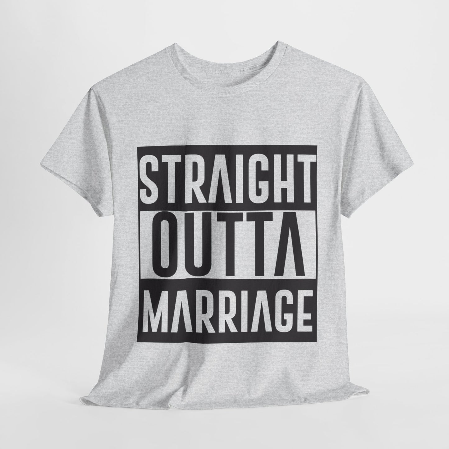 STRAIGHT OUTTA MARRIAGE Couples Tshirt 1 - Couples Fashion Wear