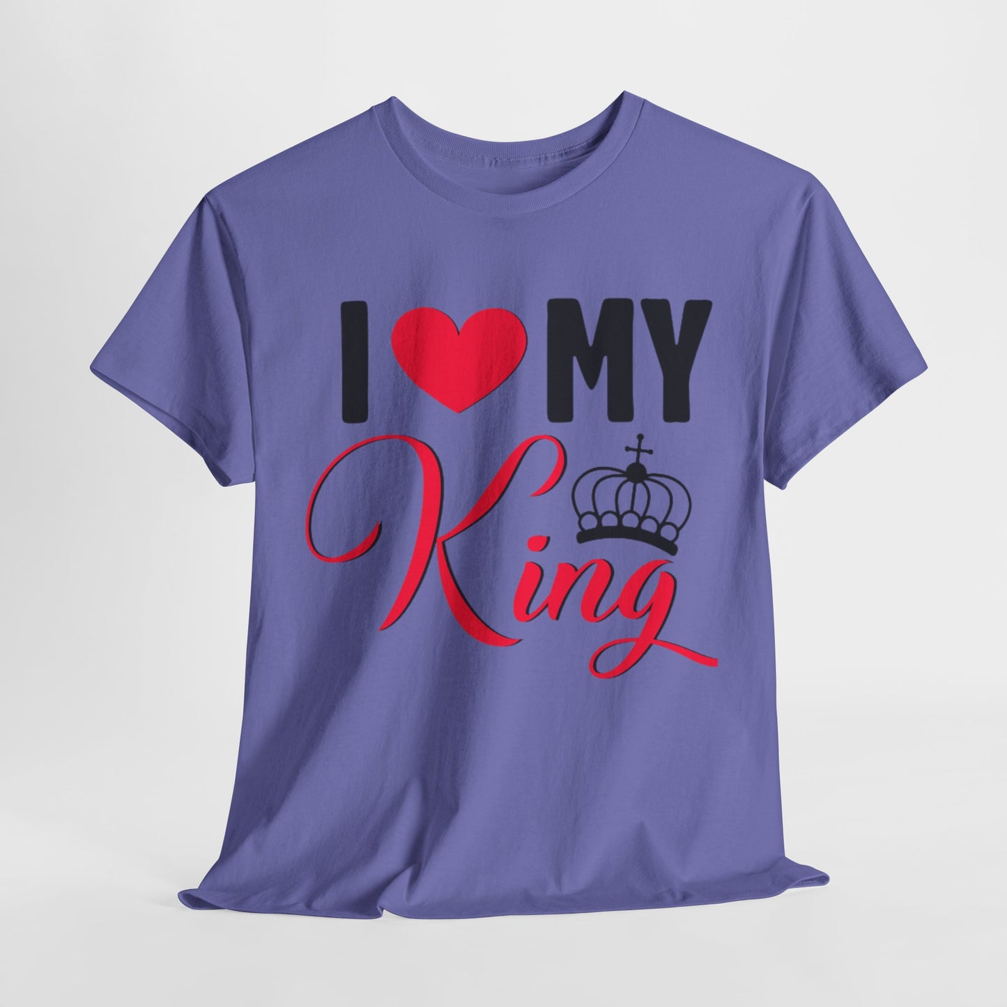 I LOVE MY KING/ I LOVE MY QUEEN w/ Crown Couples Tshirt 1 - Couples Fashion Wear