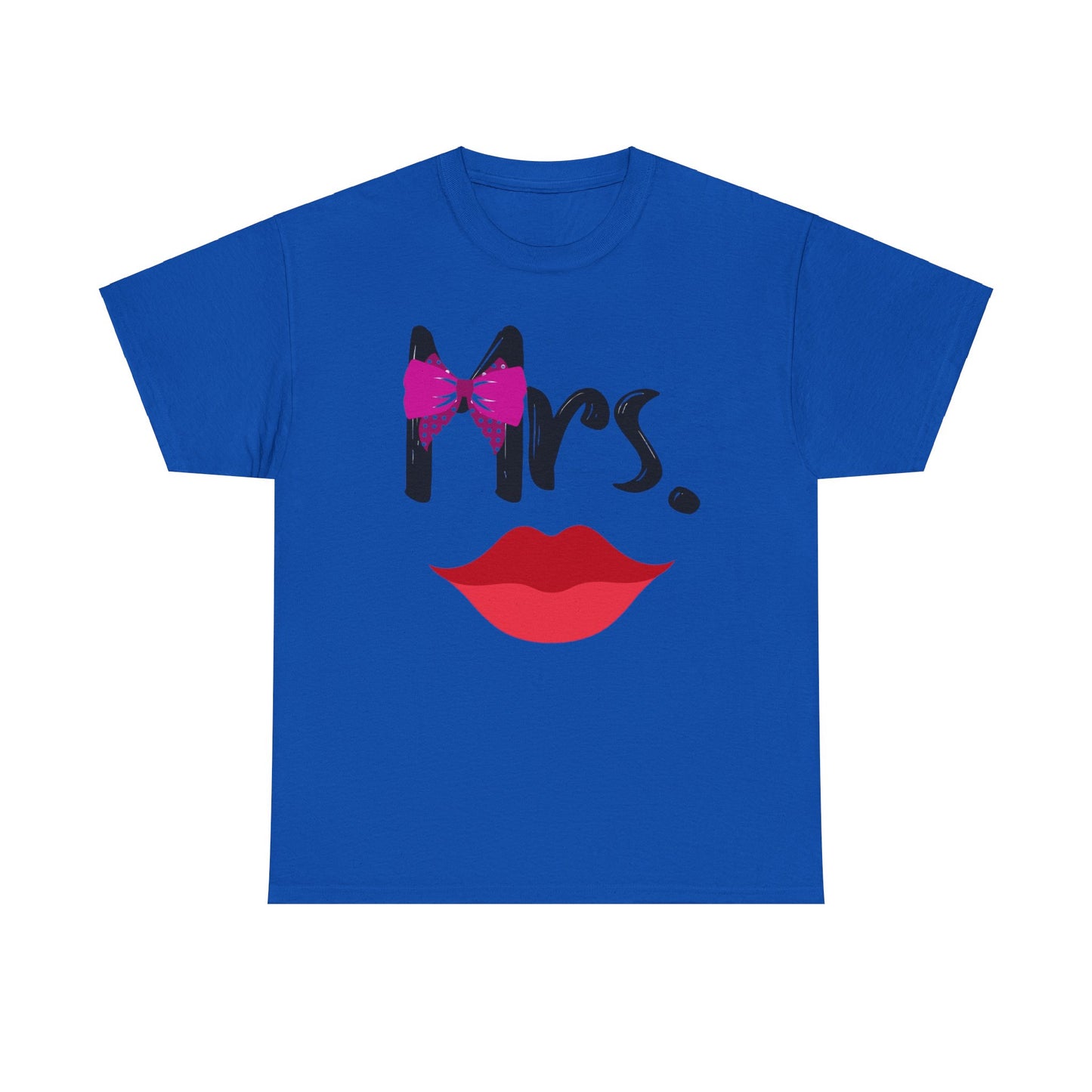 Mr MUSTACHE and Mrs LIPS Couples Tshirt 2