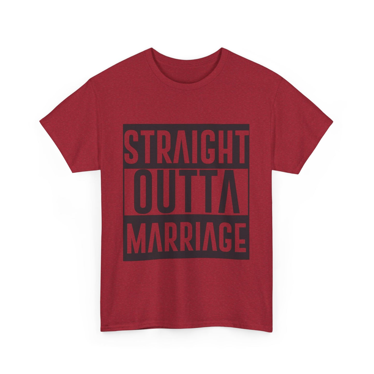 STRAIGHT OUTTA MARRIAGE Couples Tshirt 1