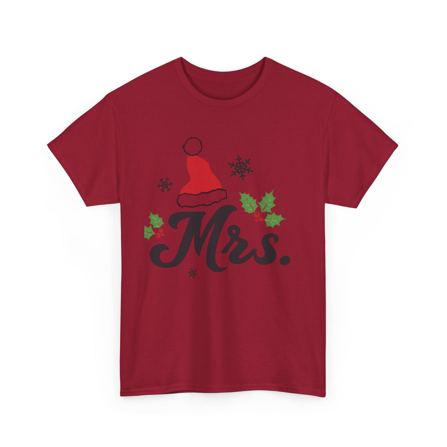 MR./MRS. CHRISTMAS HAT Couples Tshirt 2 - Couples Fashion Wear