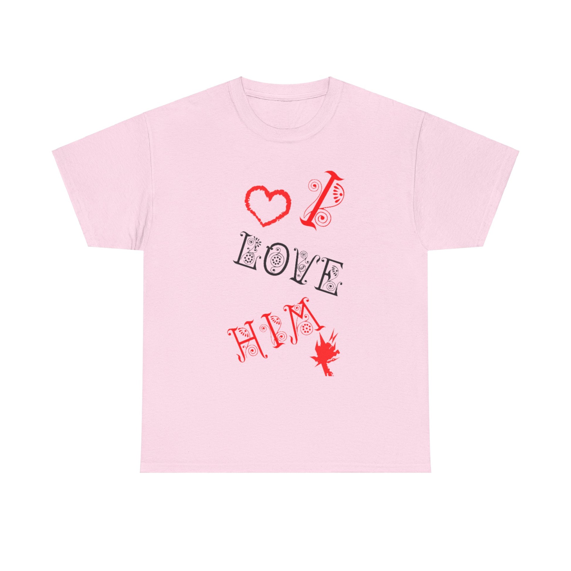 I LOVE HIM/ I LOVE HER Couples Tshirt 1 - Couples Fashion Wear