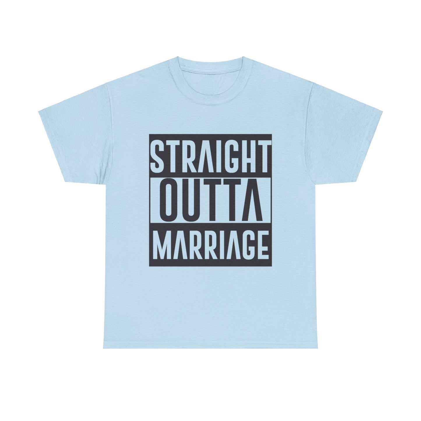 STRAIGHT OUTTA MARRIAGE Couples Tshirt 2