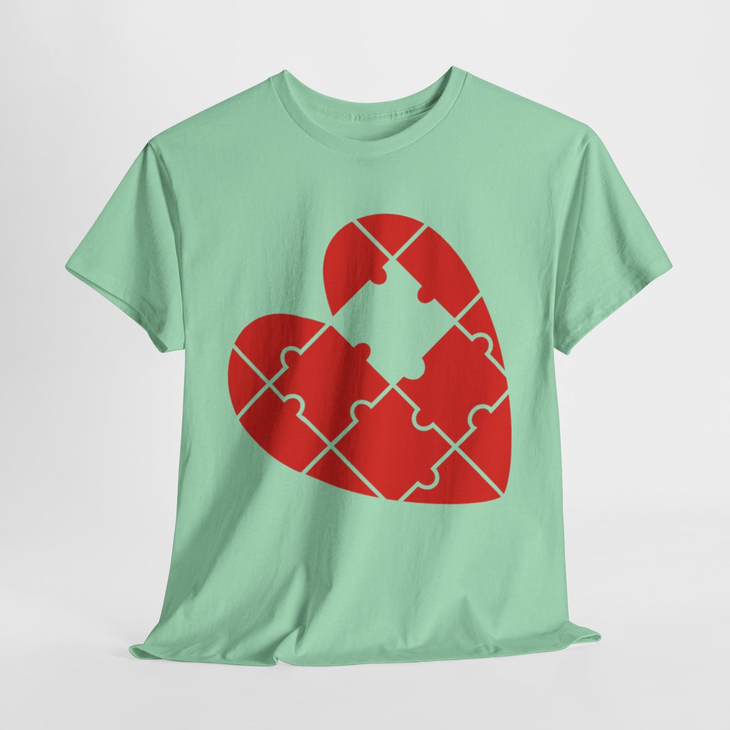 MISSING PUZZLE PIECE HEART/MISSING PUZZLE PIECE Couples Tshirt 1 - Couples Fashion Wear