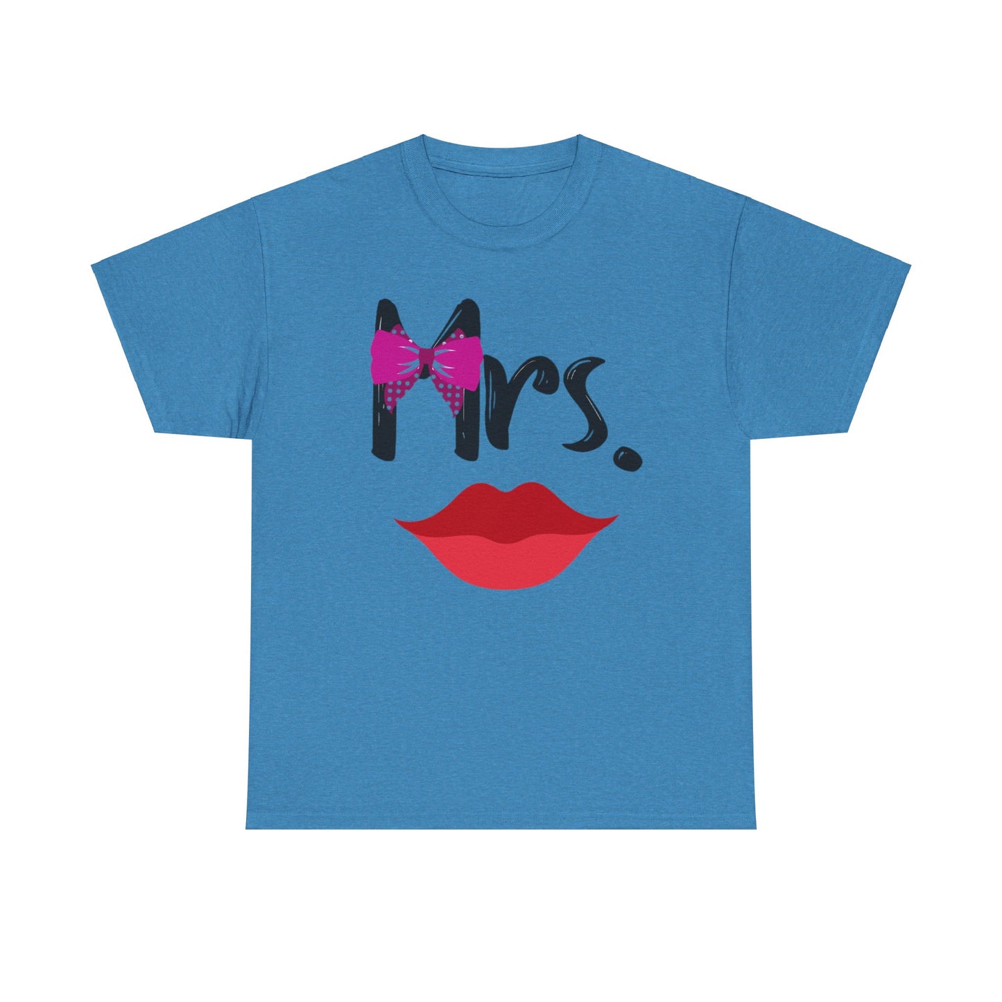 Mr MUSTACHE and Mrs LIPS Couples Tshirt 2