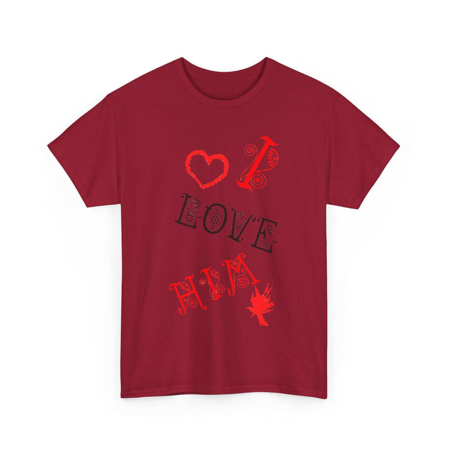 I LOVE HIM/ I LOVE HER Couples Tshirt 1 - Couples Fashion Wear