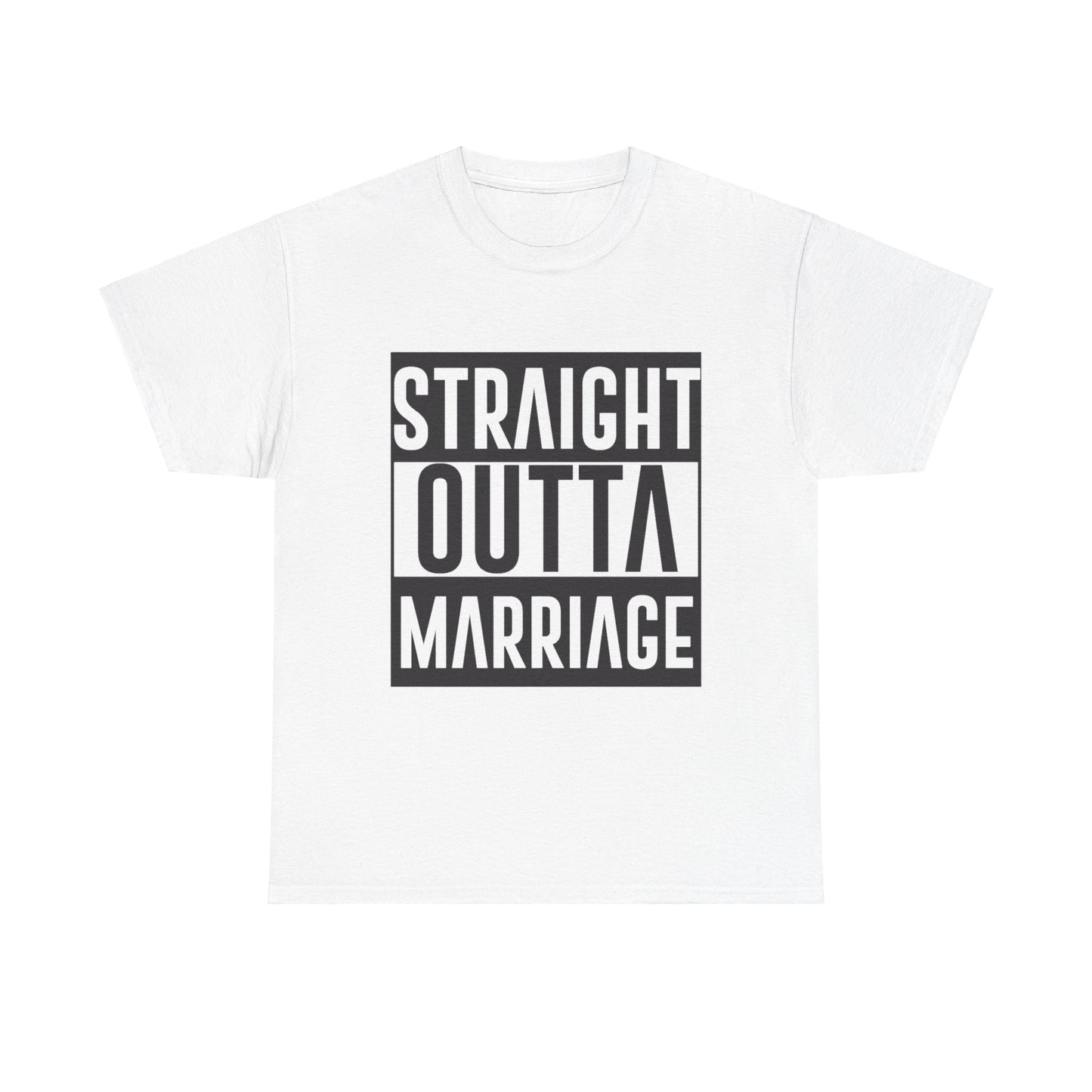 STRAIGHT OUTTA MARRIAGE Couples Tshirt 1