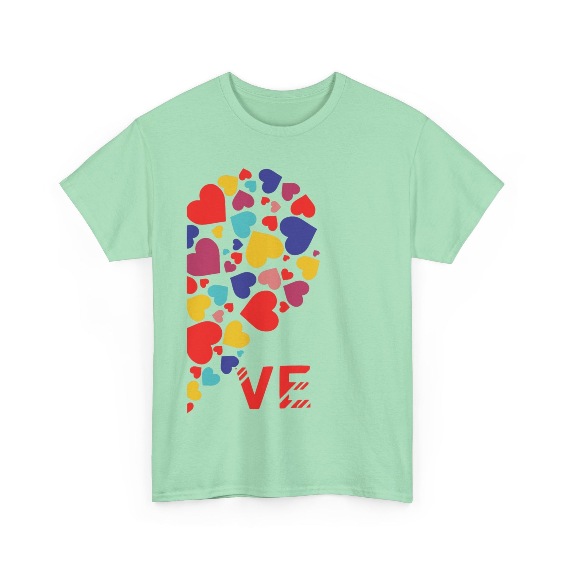 LO/VE HALF MINI HEARTS Couples Tshirt 2 - Couples Fashion Wear