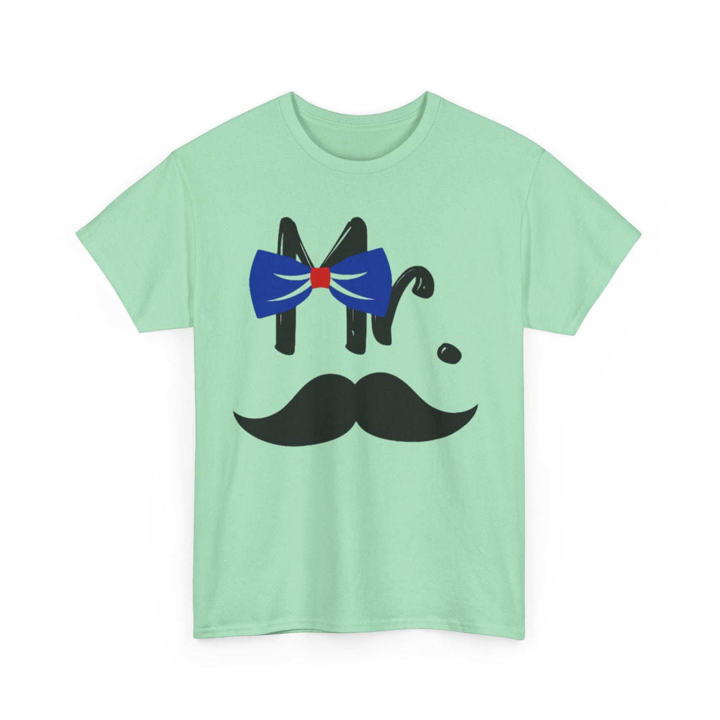 Mr MUSTACHE and Mrs LIPS Couples Tshirt 1