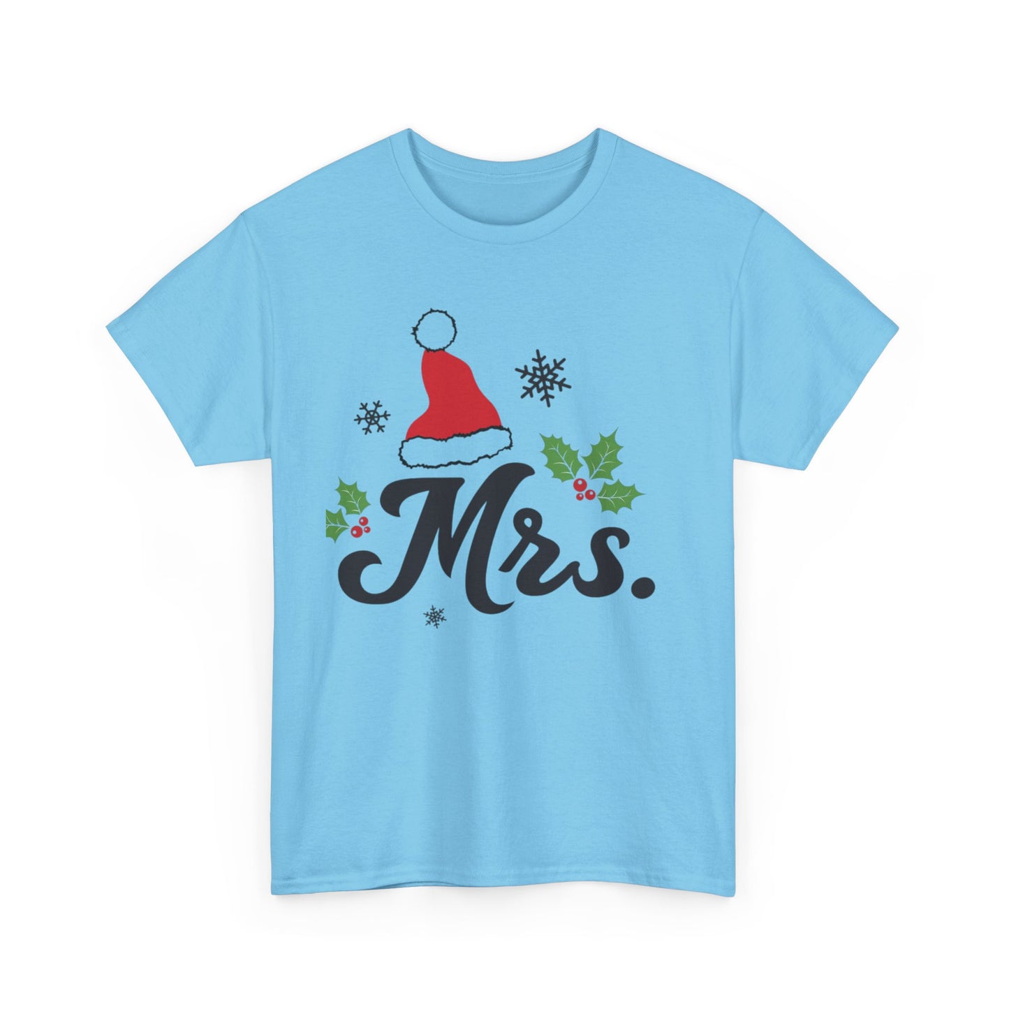 MR./MRS. CHRISTMAS HAT Couples Tshirt 2 - Couples Fashion Wear