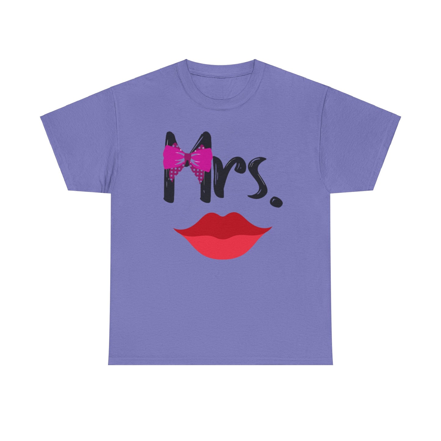 Mr MUSTACHE and Mrs LIPS Couples Tshirt 2