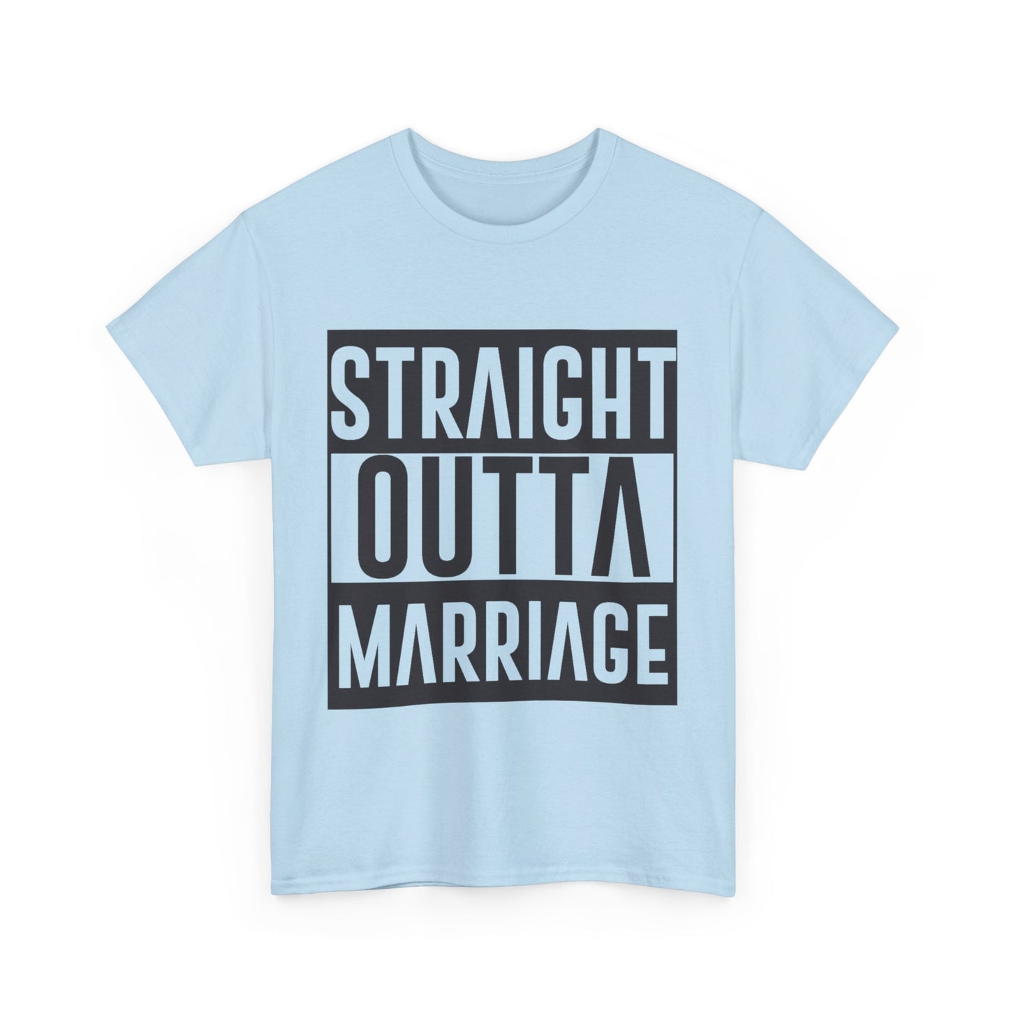 STRAIGHT OUTTA MARRIAGE Couples Tshirt 2 - Couples Fashion Wear