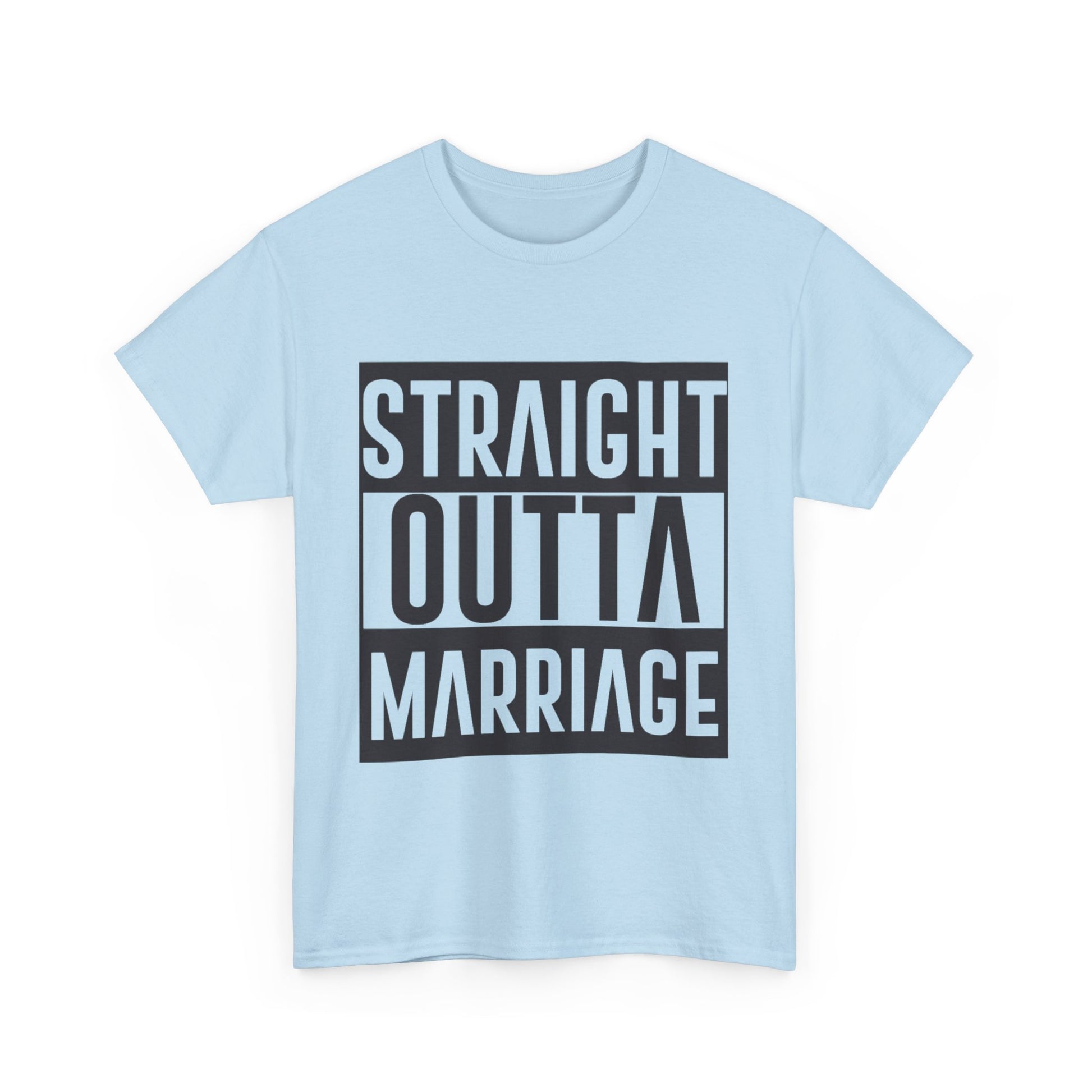 STRAIGHT OUTTA MARRIAGE Couples Tshirt 1 - Couples Fashion Wear