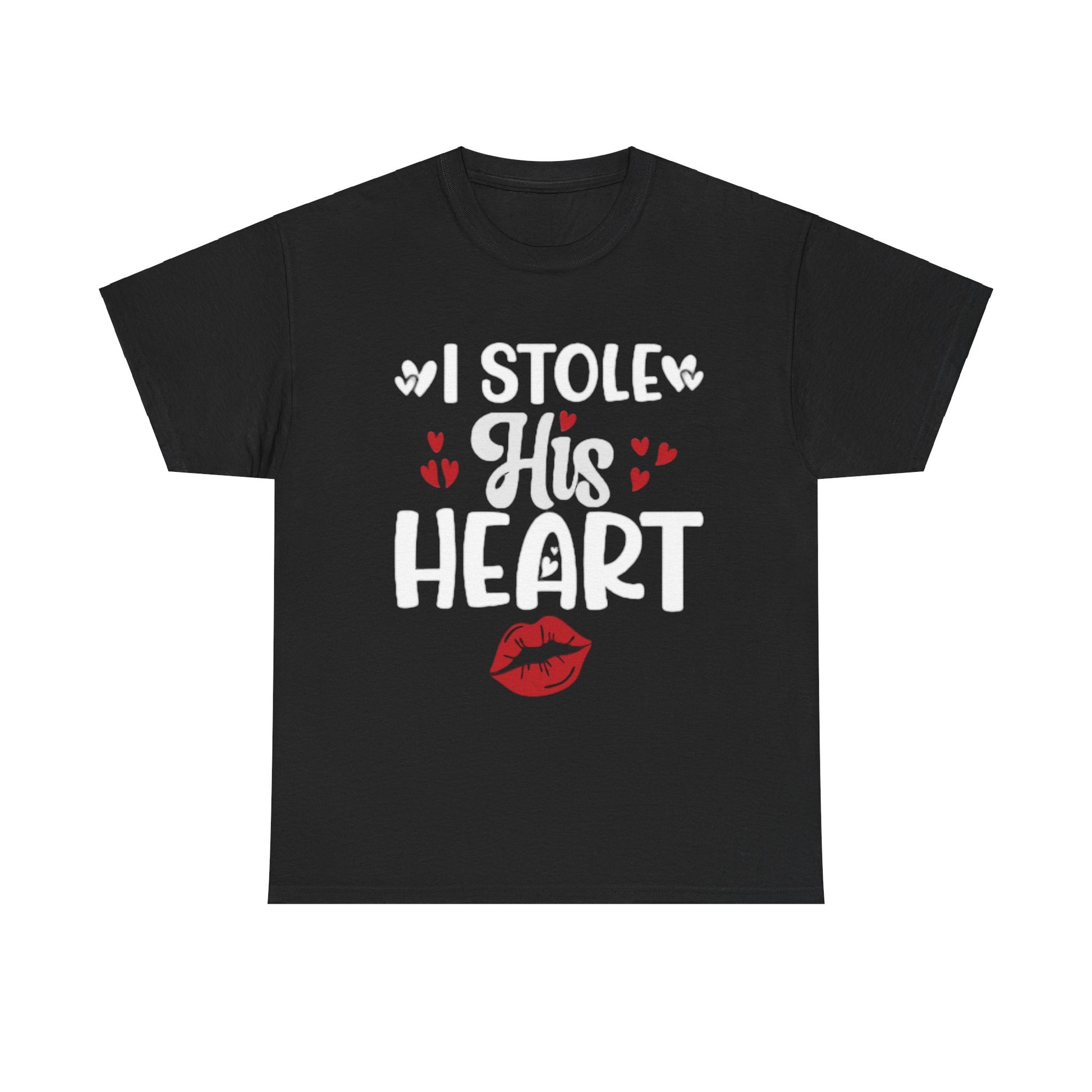 I STOLE HIS HEART/ I STOLE HER HEART Couples Tshirt 1 - Couples Fashion Wear