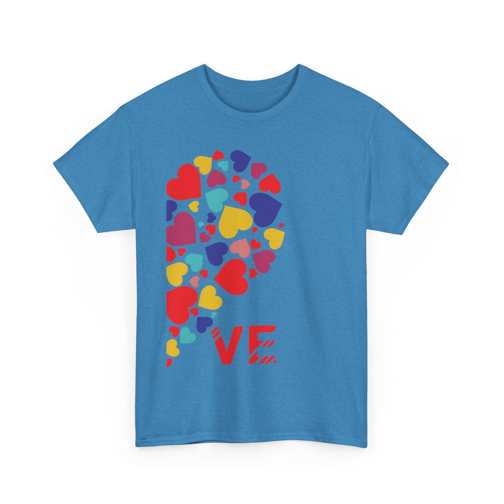 LO/VE HALF MINI HEARTS Couples Tshirt 2 - Couples Fashion Wear