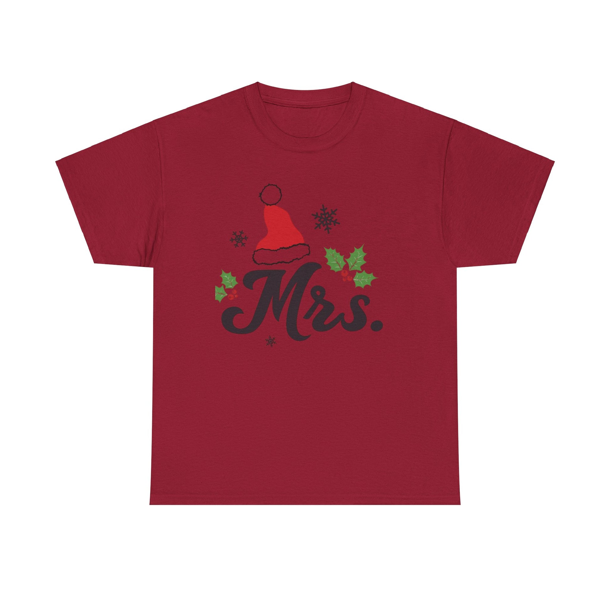 MR./MRS. CHRISTMAS HAT Couples Tshirt 2 - Couples Fashion Wear