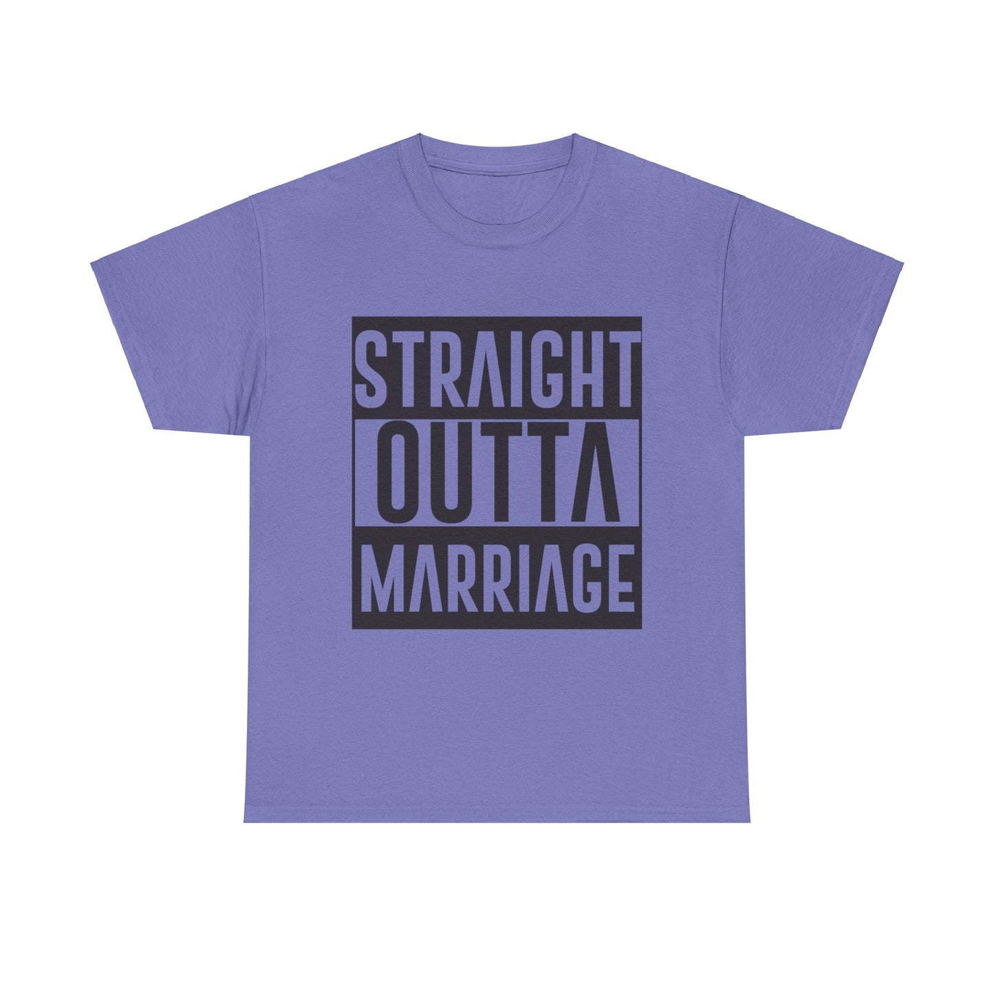 STRAIGHT OUTTA MARRIAGE Couples Tshirt 2