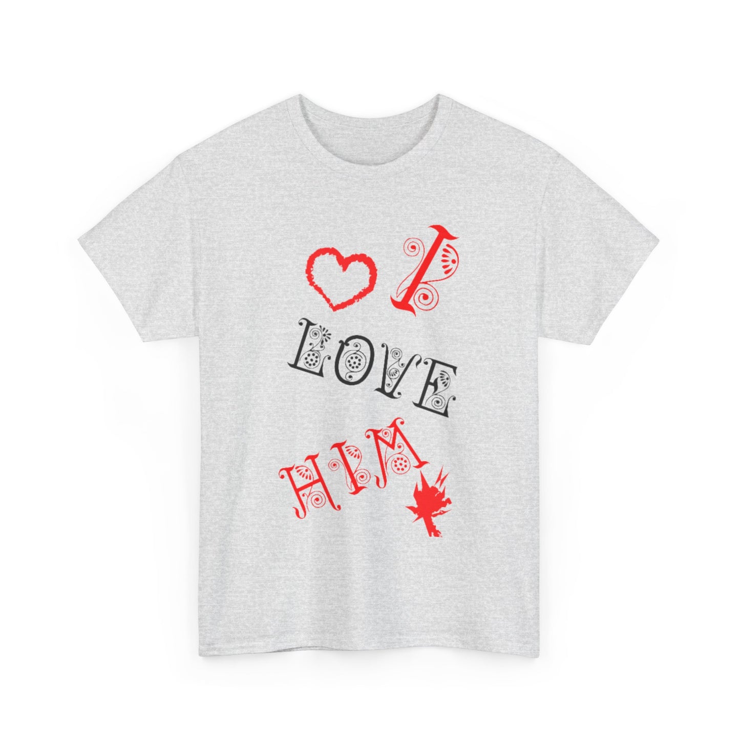 I LOVE HIM/ I LOVE HER Couples Tshirt 1 - Couples Fashion Wear