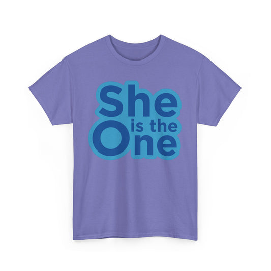 HE IS THE ONE/SHE IS THE ONE Couples Tshirt 2 - Couples Fashion Wear