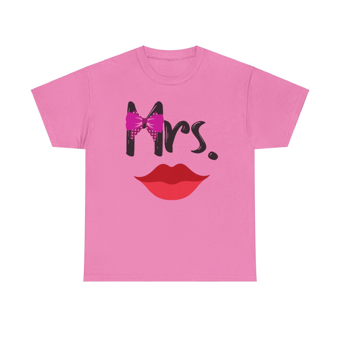 Mr MUSTACHE and Mrs LIPS Couples Tshirt 2