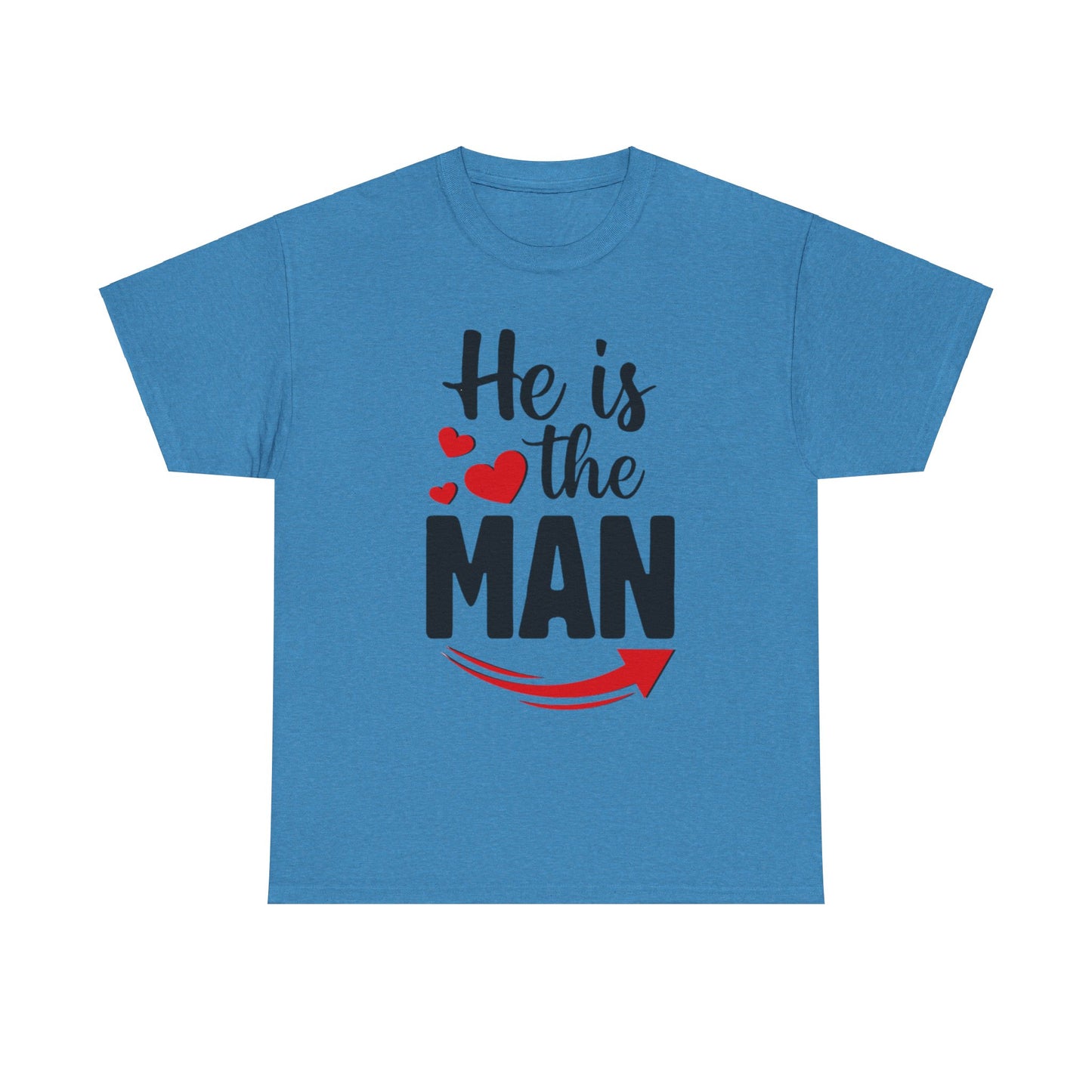 HE IS THE MAN/BUT SHE IS THE BOSS Couples Tshirt 1