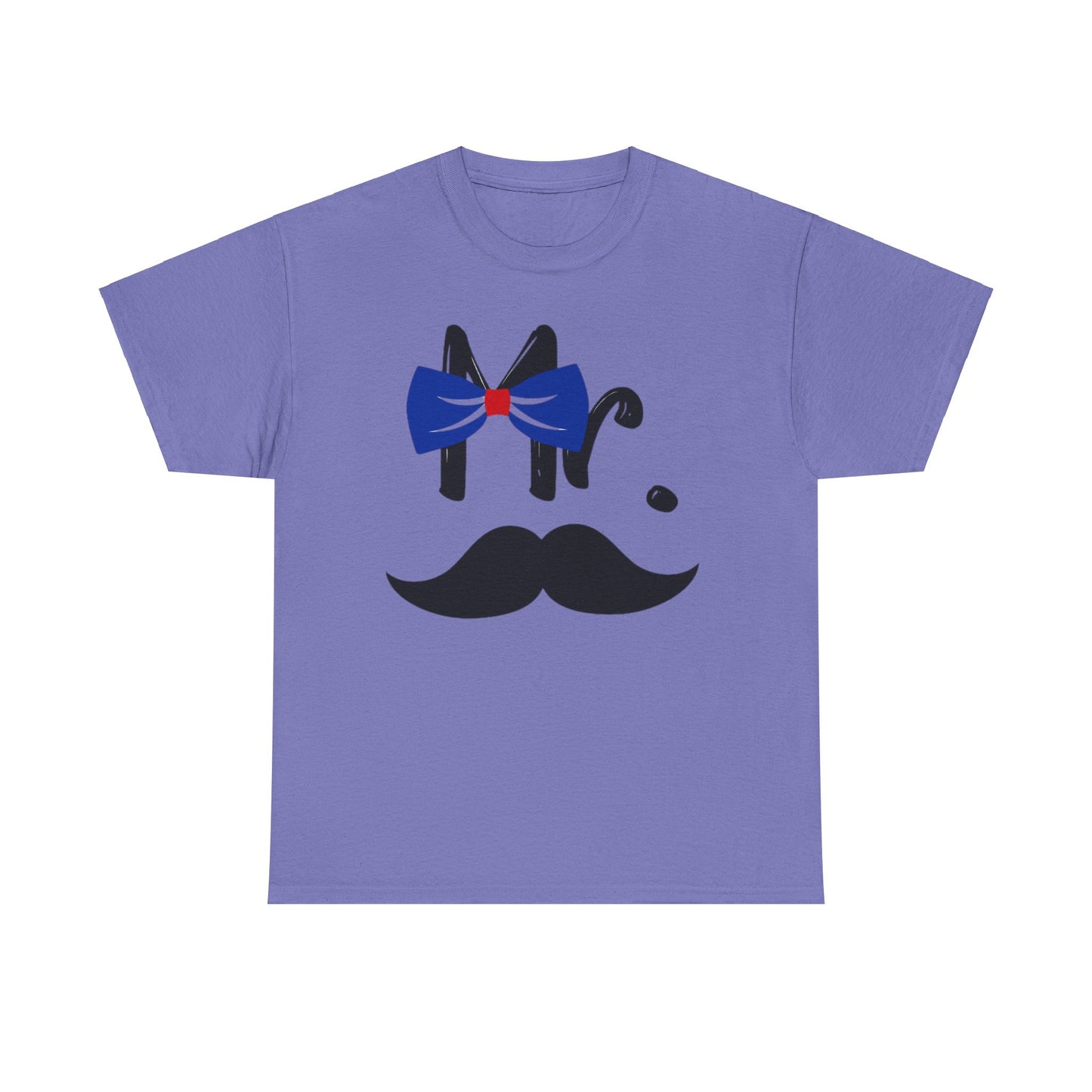 Mr MUSTACHE and Mrs LIPS Couples Tshirt 1