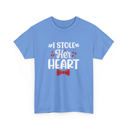 I STOLE HIS HEART/I STOLE HER HEART Couples Tshirt 2 - Couples Fashion Wear