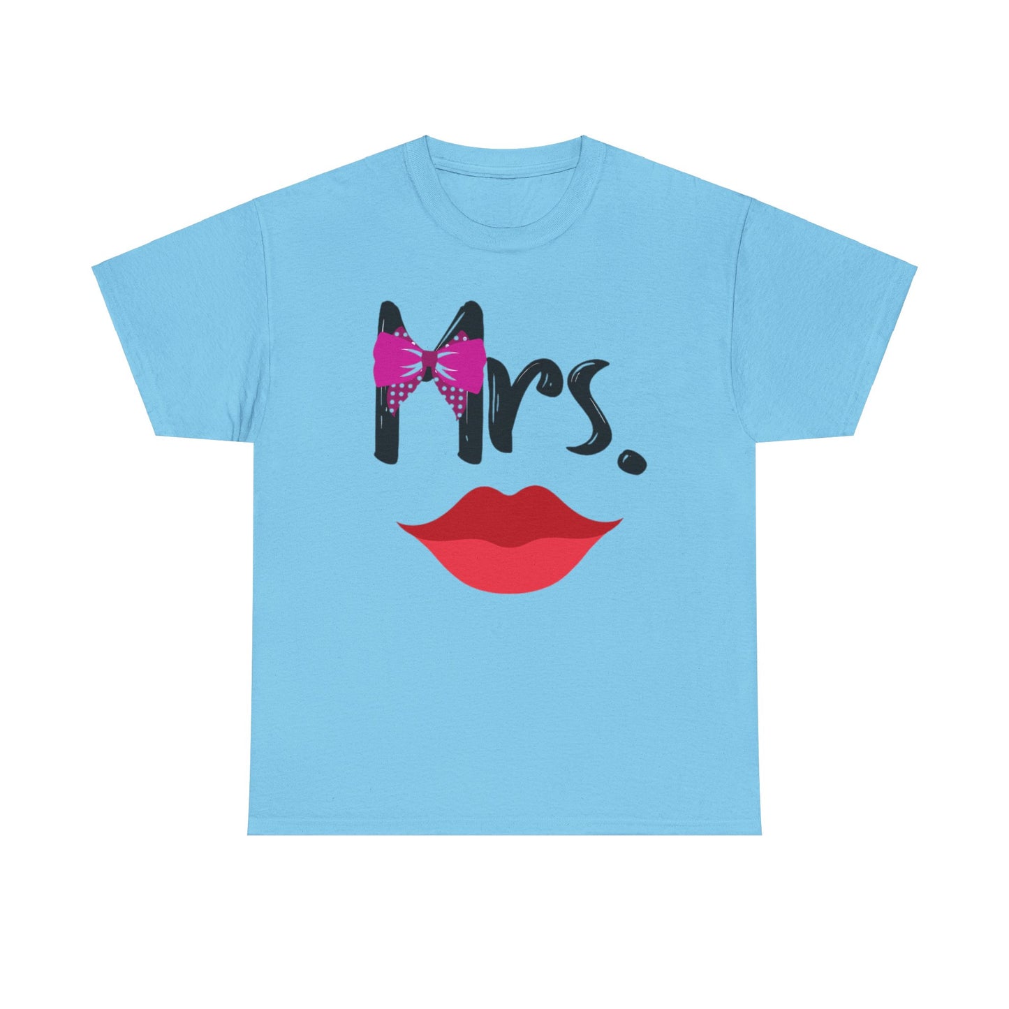 Mr MUSTACHE and Mrs LIPS Couples Tshirt 2