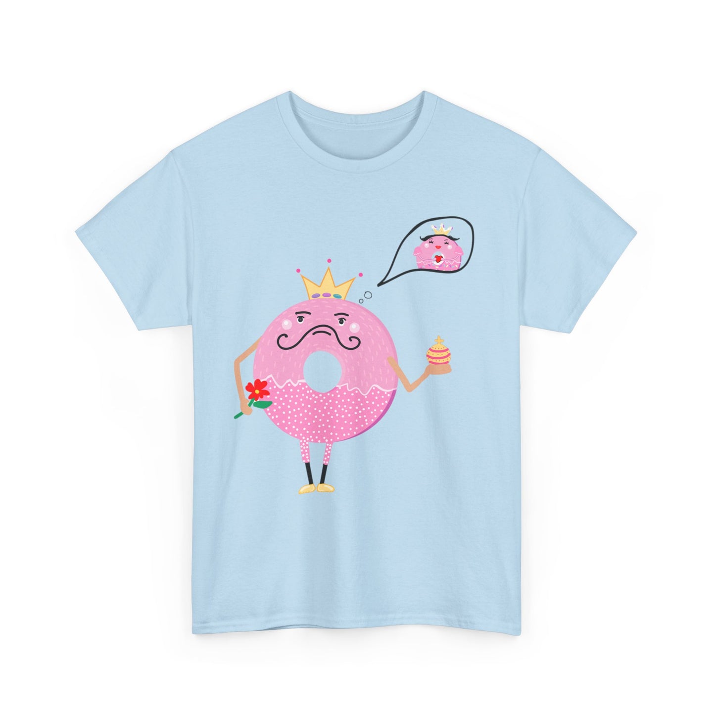 DONUT DAY DREAMING IF HIS QUEEN Couples Tshirt 1 - Couples Fashion Wear