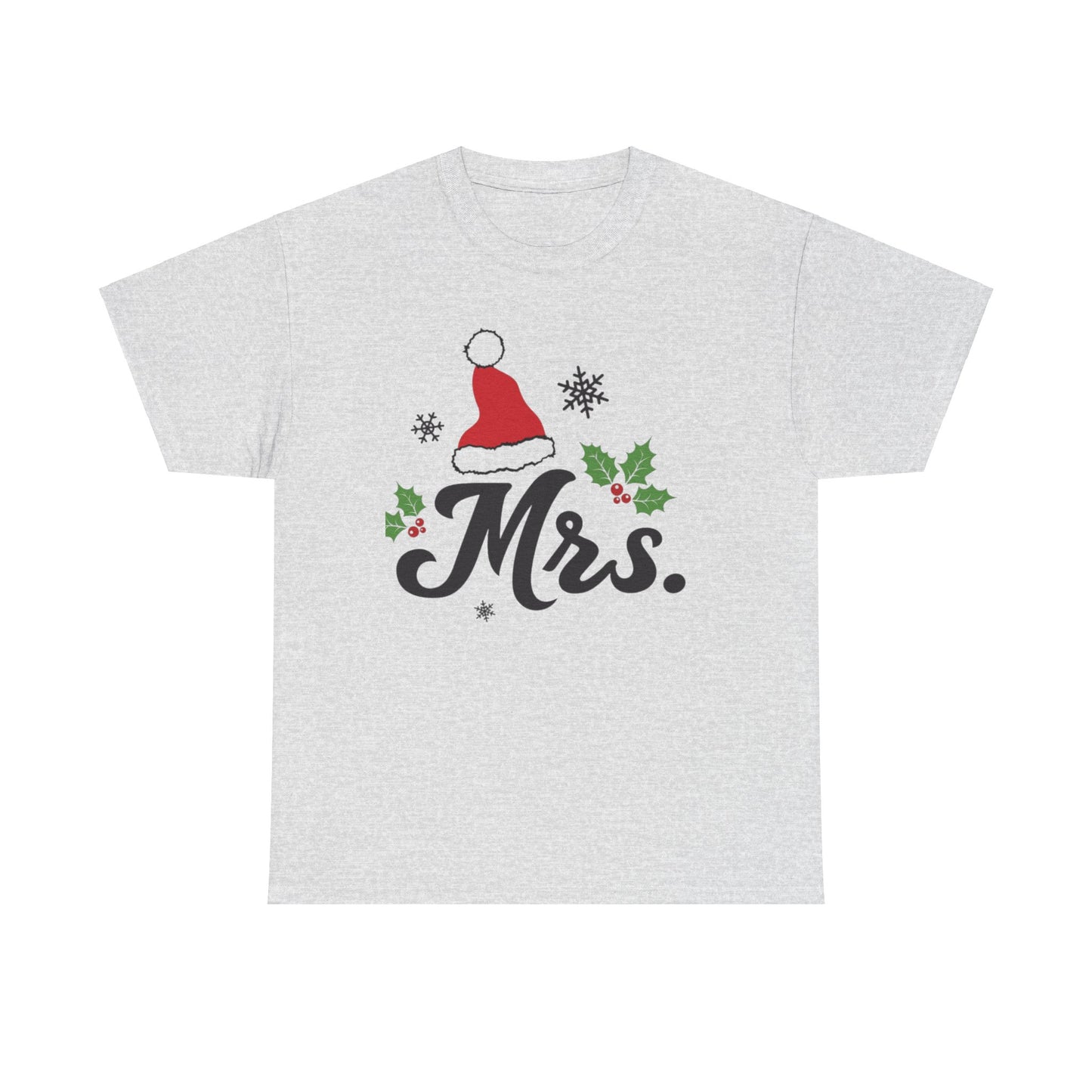 MR./MRS. CHRISTMAS HAT Couples Tshirt 2 - Couples Fashion Wear