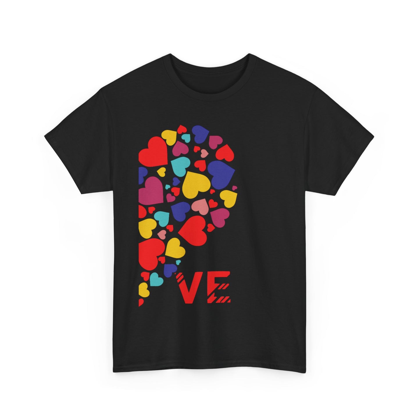 LO/VE HALF MINI HEARTS Couples Tshirt 2 - Couples Fashion Wear