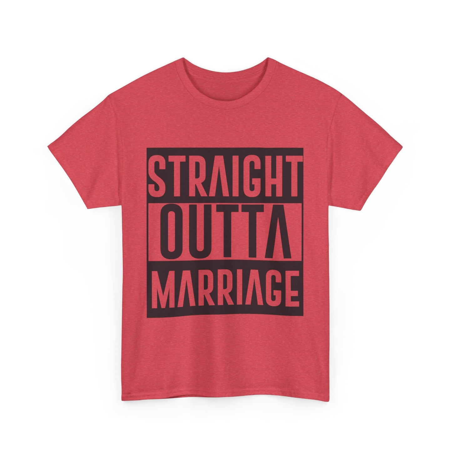 STRAIGHT OUTTA MARRIAGE Couples Tshirt 2