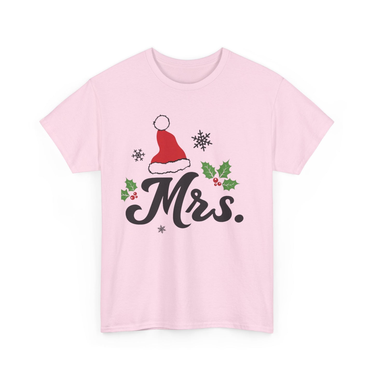 MR./MRS. CHRISTMAS HAT Couples Tshirt 2 - Couples Fashion Wear