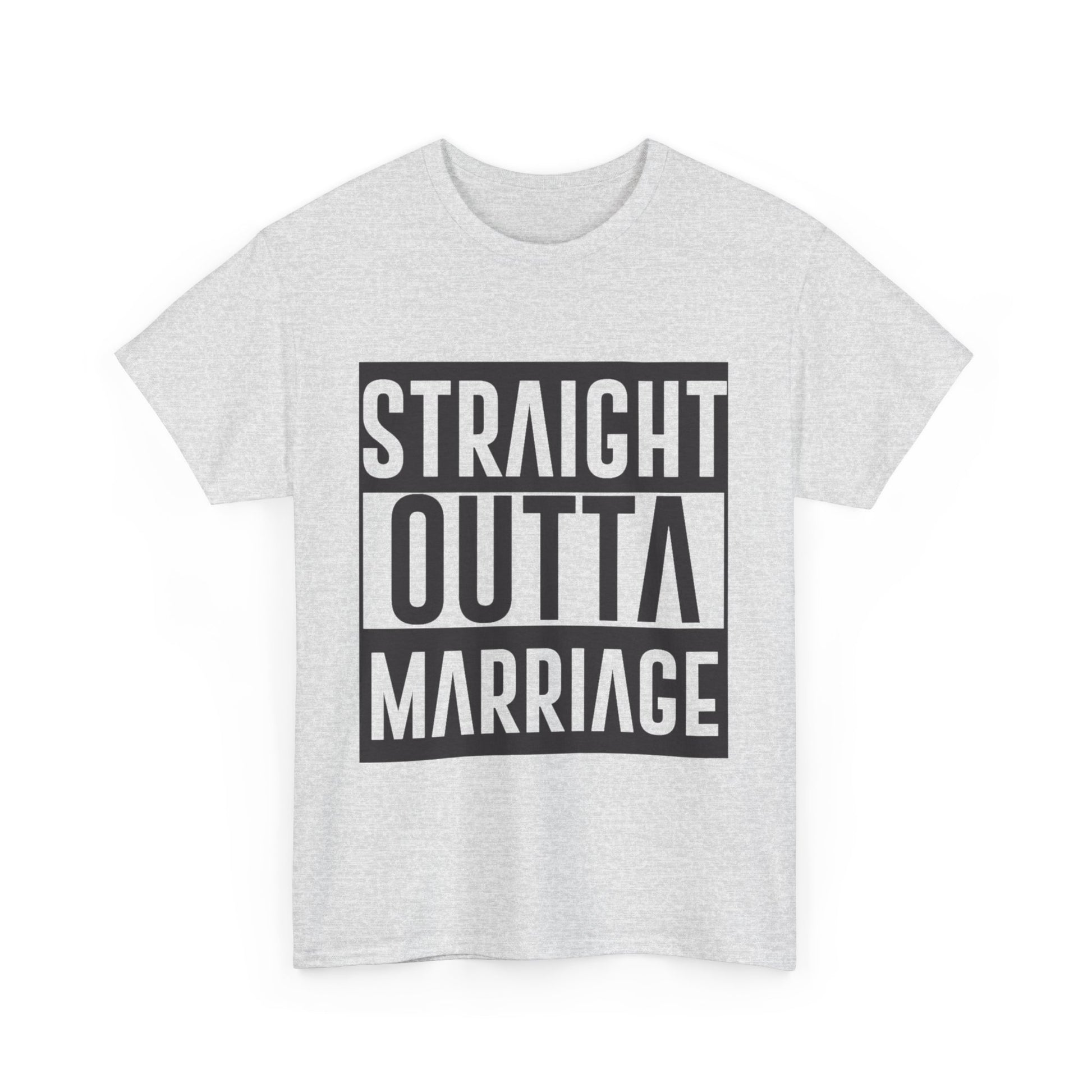 STRAIGHT OUTTA MARRIAGE Couples Tshirt 1 - Couples Fashion Wear