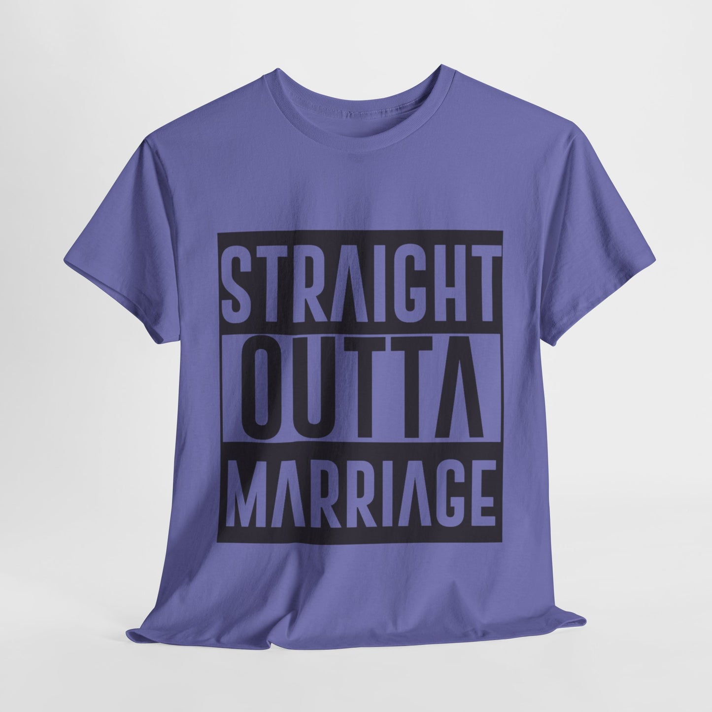 STRAIGHT OUTTA MARRIAGE Couples Tshirt 1