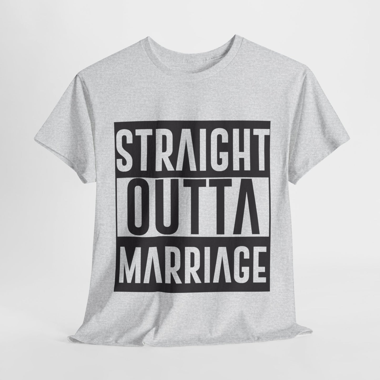 STRAIGHT OUTTA MARRIAGE Couples Tshirt 2 - Couples Fashion Wear