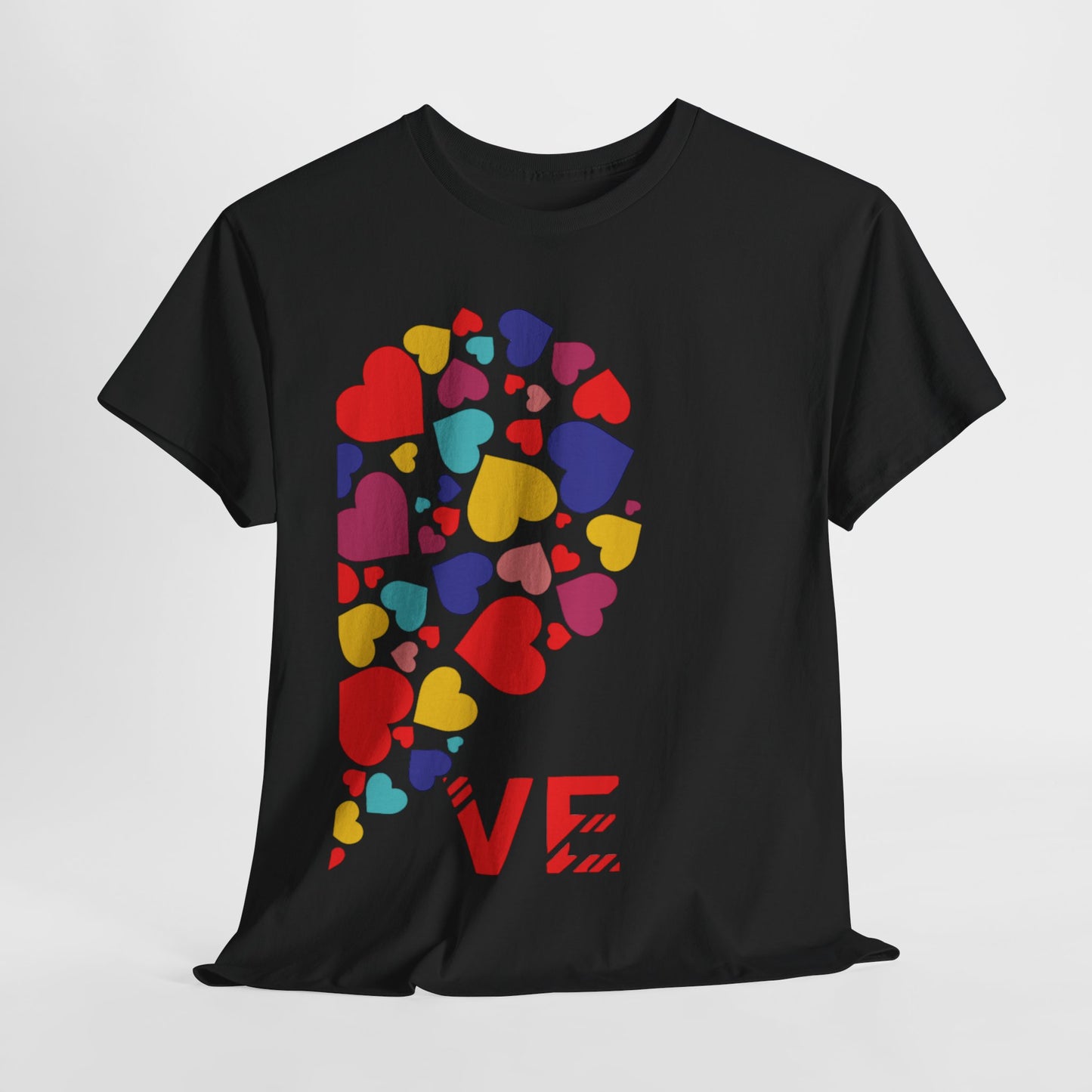 LO/VE HALF MINI HEARTS Couples Tshirt 2 - Couples Fashion Wear