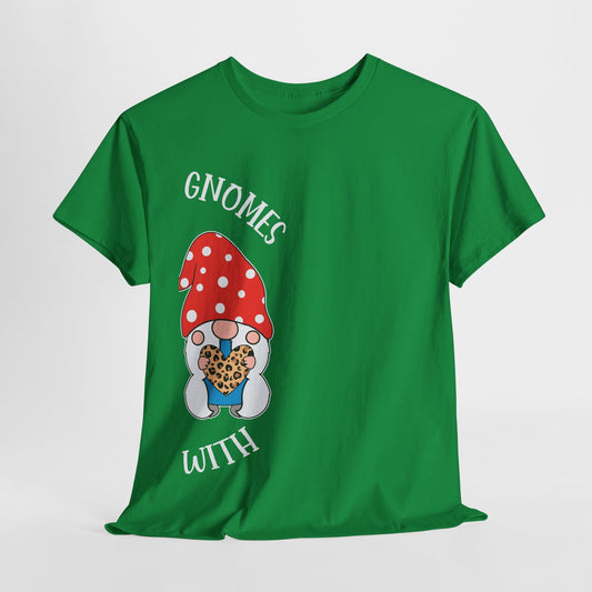 LOVE THE GNOMES YOUR WITH Couples Tshirt 2 - Couples Fashion Wear